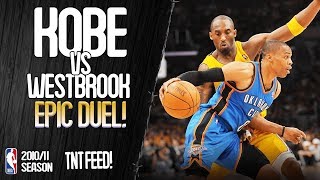 Kobe Bryant vs Young Russell Westbrook EPiC Duel | Kobe with 21, Russ with 32-12 | 17\/01\/2011