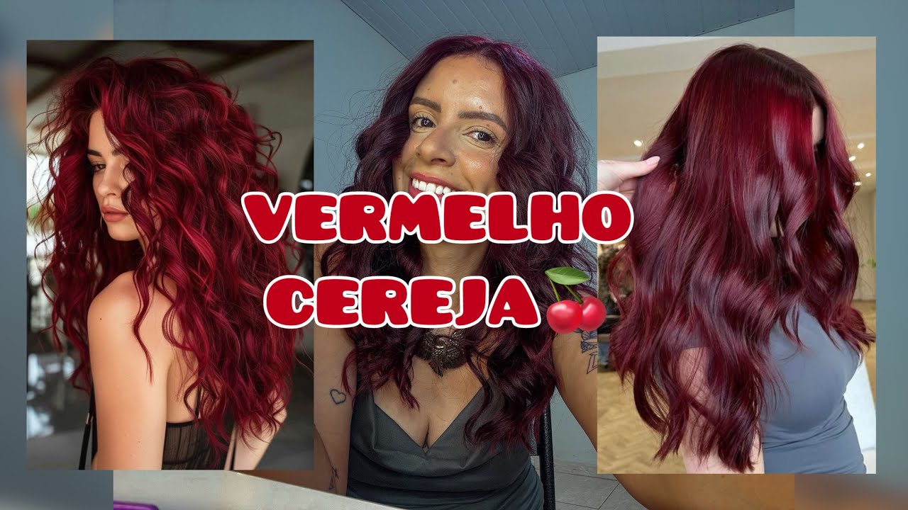 TENDÊNCIAS DE CABELO 2025 - VERMELHO CEREJA RUIVO CHERRY(quais cartelas favorecem?)