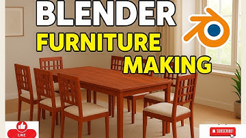 Blender Tutorial: Model a Realistic Dining Table & Chairs | Beginner to Pro