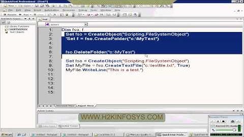 Objects in QTP | Creation Of Object | QTP Tutorial