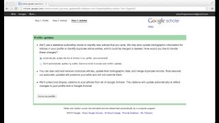 Citation Tracking with Google Scholar