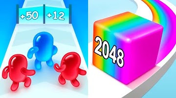 Join Blob Clash 3D VS Jelly Run 2048 Satisfying ASMR Gameplay (Android,ios) (New Update)