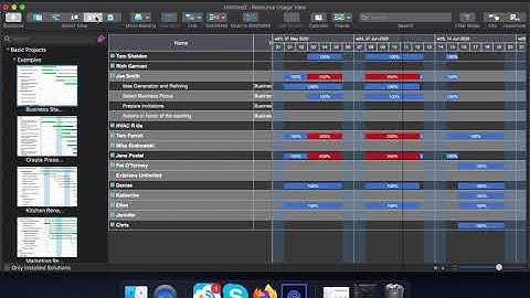 Basic Reports in ConceptDraw PROJECT  on macOS