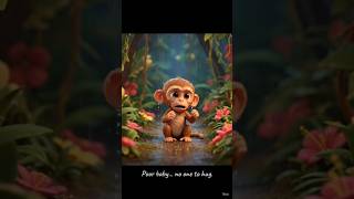 “He didn’t need much… just love 💔🐒” #kidsshorts #youtubeshorts #kidslearning #nurseryrhymes screenshot 3