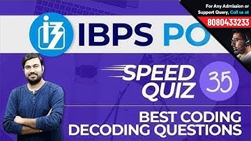 Reasoning Speed Quiz 35 Live | IBPS PO Special | Best Coding Decoding Questions with Shyam Sir