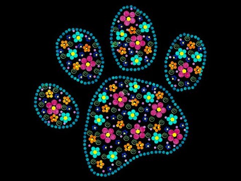 Paw Print Tutorial using Free Download Brushes and Palette from Web Site or Creative Fabrica