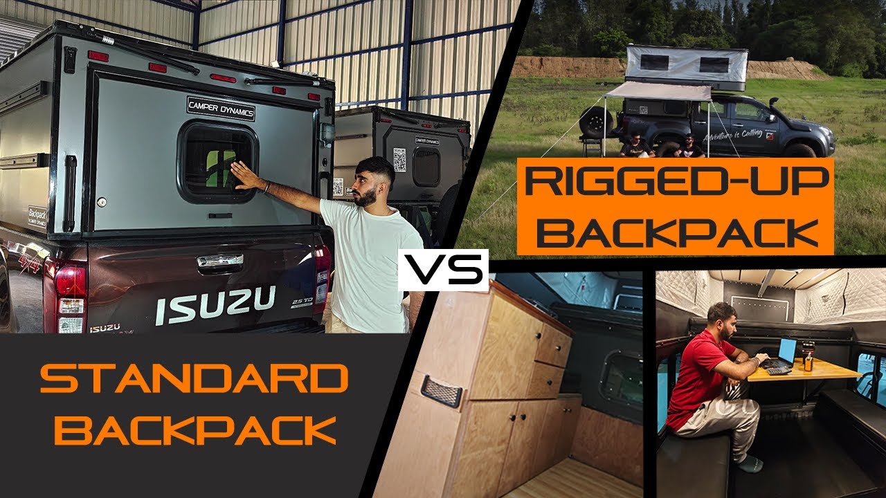 Standard vs Fully Rigged-Up Backpack Camper Setup | Camper Dynamics ...