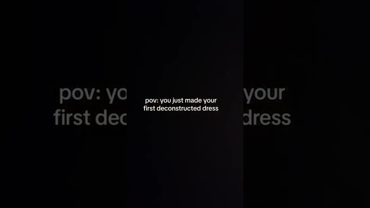 A dress made from a BACKDROP?? Deconstructed fashion