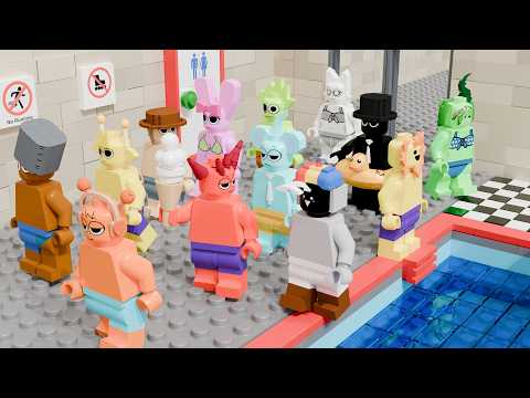 LEGO Sprunki Swimming Pool School 💧 🎓