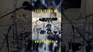 😲 HARDEST Drums Intro I've learned 👽 #drums #mikemangini #shortoftheday #drummer #hardest #intro