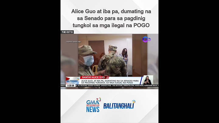 Alice Guo at iba pa, dumating na sa Senado para sa pagdinig... | Balitanghali