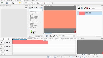 Trivial Issue Report: Kdenlive "Problem adding effect to clip" (speed effect to color clip)