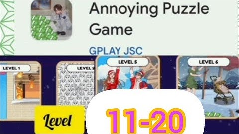 Annoying puzzle game walkthrough level 11-20 #funny #games