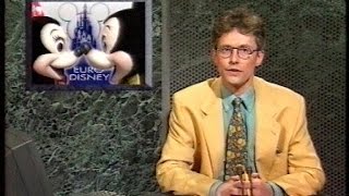 920411 - Tv1 Klok Brtn Journaal Opening Euro Disney 11 April 1992