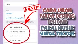 CARA UBAH NADA DERING IPHONE PAKAI MUSIK YANG VIRAL DI TIKTOK