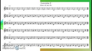 Solfeo Básico para la Escuela, lección 2