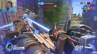Overwatch Pharah carry in Eichenwalde.