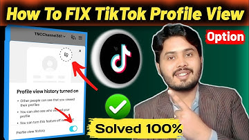 How To Fix TikTok Profile View Option Not Showing✖|By TNC Channel