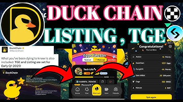 DuckChain Listing। Duck Chain Launch Mainnet। Duck Chain Airdrop। Duckchain Airdrop