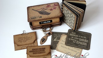 Suitcase Bag   Sizzix Die   Mini Album inside