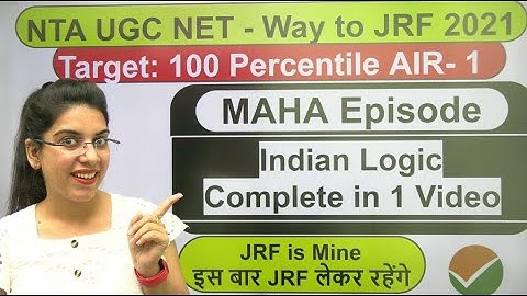 MAHA Episode | Indian Logic Complete in 1 Video | Paper 1 | by Navdeep Kaur