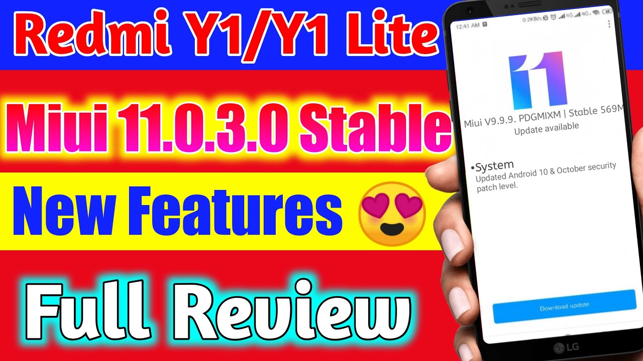 Redmi Y1/Y1 Lite Miui 11.0.3.0 Update features | Miui 11 Features | 