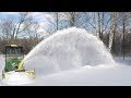 John Deere X748 - 54 Inch Blower - Finally Some Good Snow Therapy