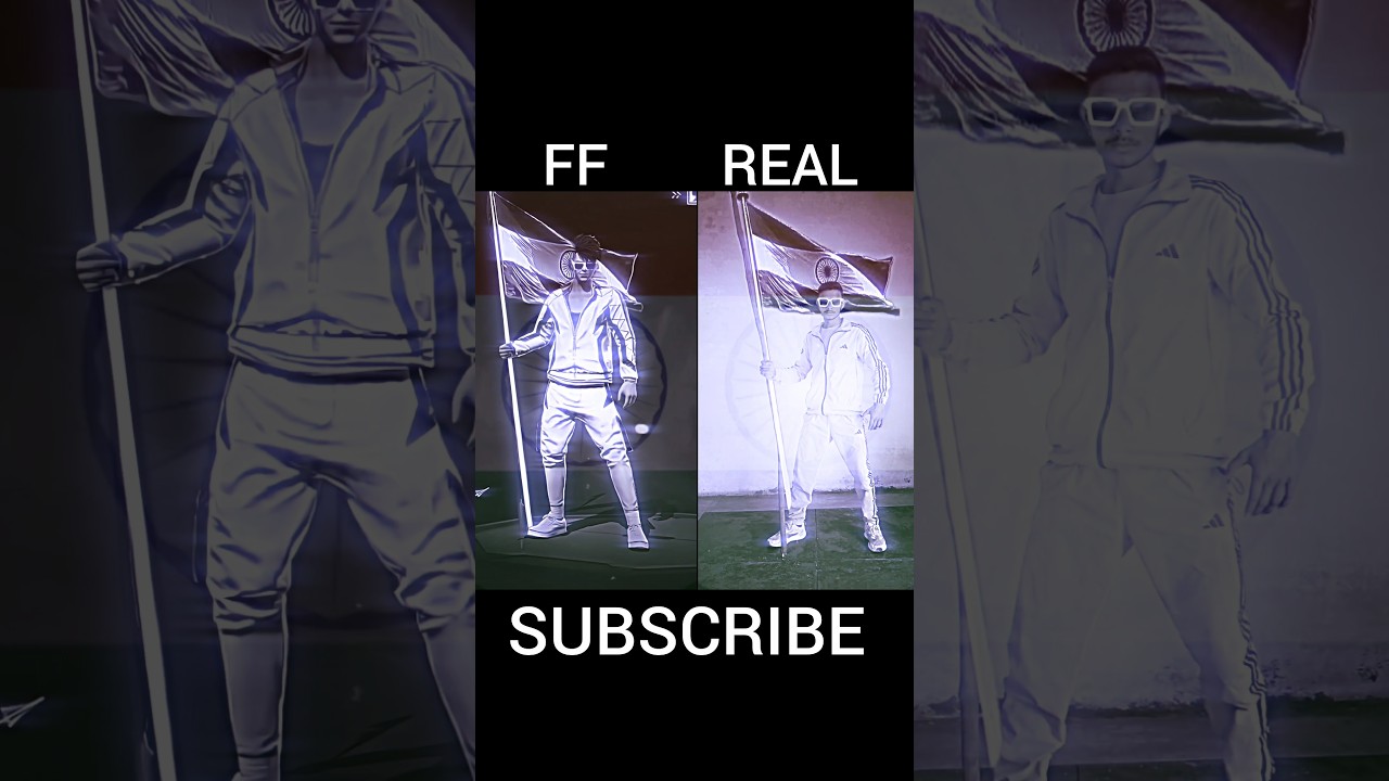 26 january free fire emote in real life editing ☠️ 