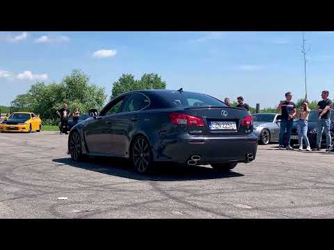 Lexus IS F XFORCE exhaust sound / revs