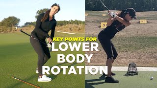 Key Points for Lower Body Rotation