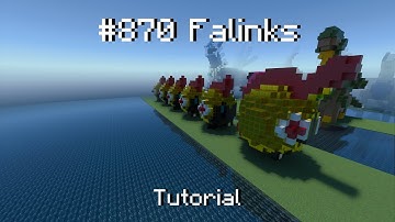 How to build a Pokémon Falinks statue in minecraft (Tutorial)