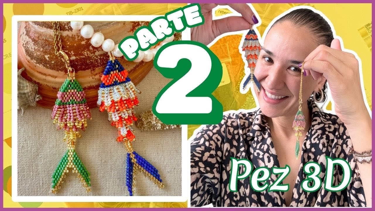 🐠 Pez 3D 🐠  El Dije Más viral 😱 Paso a Paso con Delica Miyuki ✅ - PARTE 2