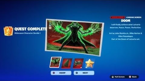 Fortnite Loading Screen:  DOOM