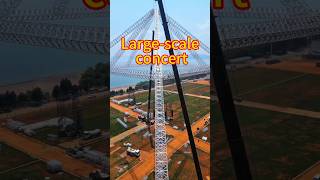How many workers are needed to set up a concert venue?#truss#stage#scaffold#factory#concert#2026