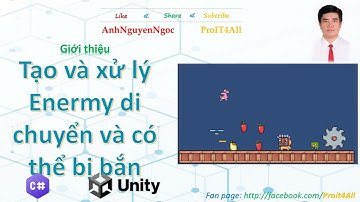 Lab 5.B6. Tạo và xử lý Enermy di chuyển và có thể bị bắn, Unity Game