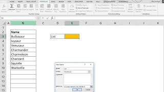 How to create a dynamic drop down list in Excel