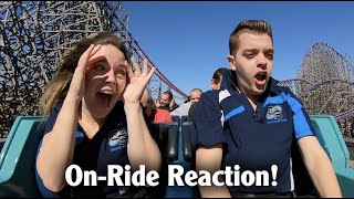 WE RODE IRON GWAZI! First Ever Ride Reaction Busch Gardens Tampa New RMC Hybrid