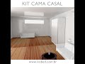 Kit de Ferragens para Cama Retrátil Casal Vertical ISOBED - Ideal para Studios e Lofts