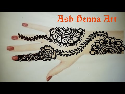 Beutiful unique mehndi design stylish pattern mehndi of 2021 Ash Henna Art