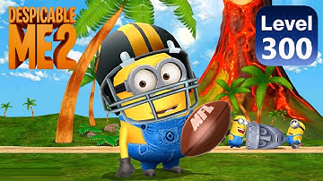 Minion rush Quarterback golden ticket costume level 300 challenge 9 times Despicable multiplier