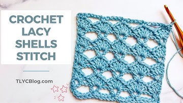 ELEGANT CROCHET LACE with Shells & V-Stitch: Easy Openwork Tutorial for Beginners | TL YARN CRAFTS