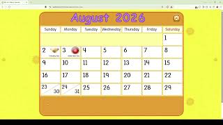 Starfall Daily Calendar - August 8, 2026