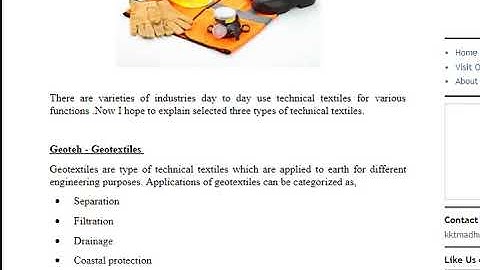 Technical Textiles - Introduction