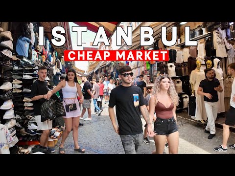 Istanbul Turkey 4K Market Tour | Cheapest Replica Market, Clothes, Prices & Crowds