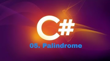 palindrome in c# program