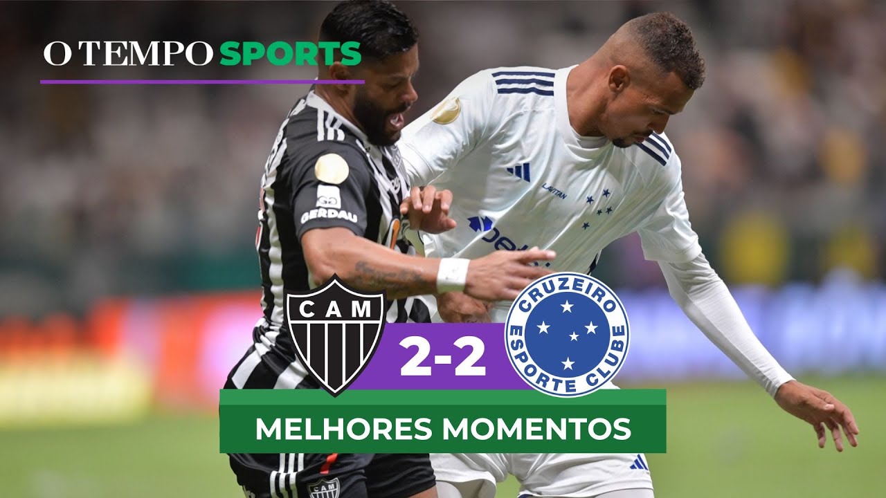 ATLÉTICO 2 X 2 CRUZEIRO Veja os melhores momentos da partida de ida
