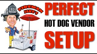 Hot Dog Vendor Setup Perfection
