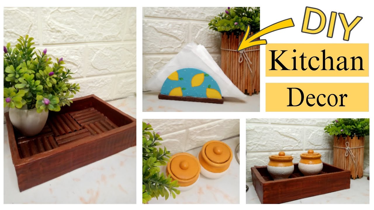 3 Amazing Kitchen Decor Ideas from Waste Material 😱| Best out of waste #diy