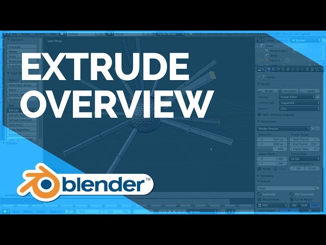 Extrude Overview - Blender Fundamentals