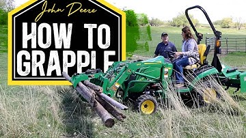 How To Grapple on a John Deere 1025R Tractor - The Backyard at 21st Century Equipment